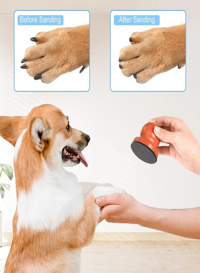 Qiuruoo Dog Nail File for Wooden，Dog Scratch Pad for Nails with 3 Replaceable Sandpaper,Suitable for Pet Stores, Home Cats and Other Small Pets to Use (Light red) - Image 3
